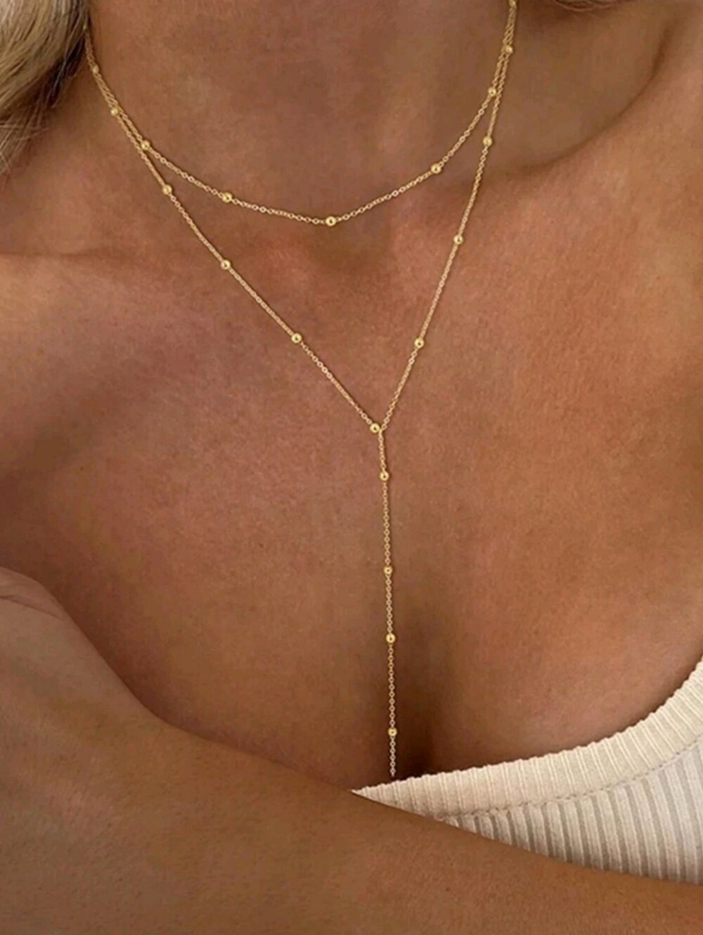 Anthropologie Ivy Layered Pendant Necklace